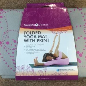 FOLDING YOGA MAT—FOLDS FLAT—-ZENSATION